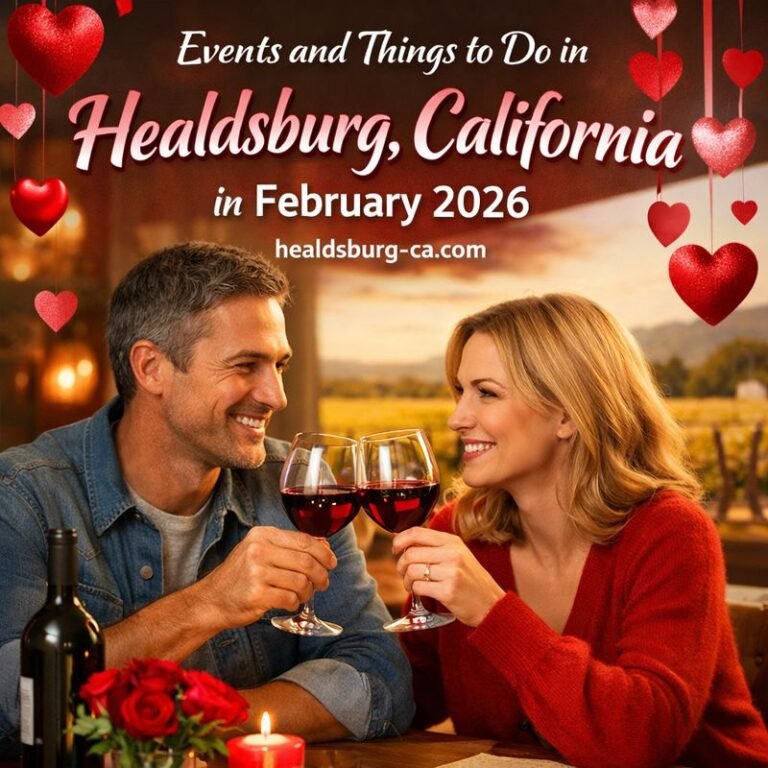 Read more about the article Events and Things to do in February 2026 in Healdsburg California