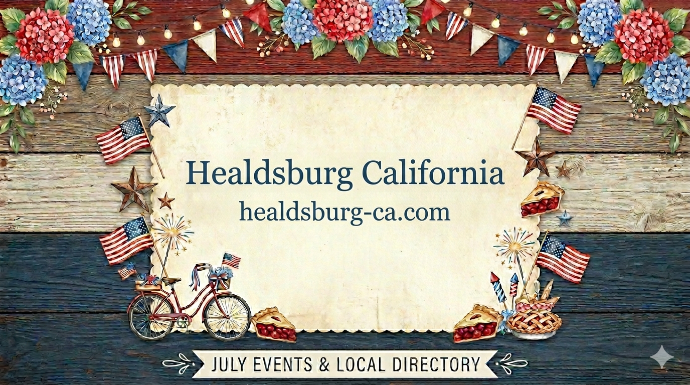 You are currently viewing Events and Things to do in July 2026 in Healdsburg California
