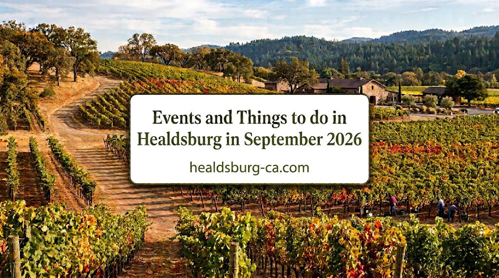 You are currently viewing Events and Things to do in September 2026 in Healdsburg California